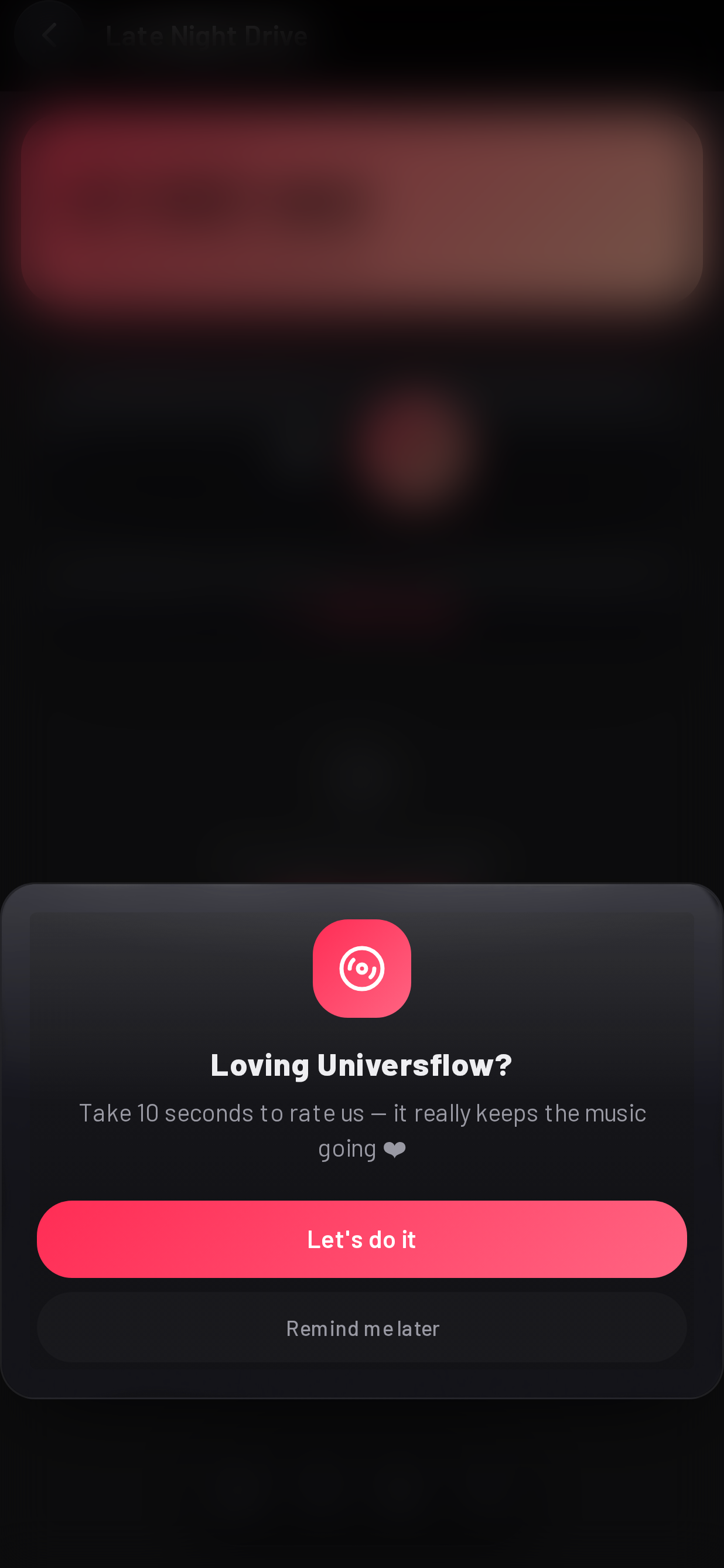Playlist detail screen